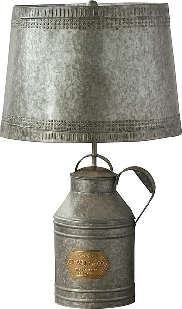 Antique Milkcan Lamp With Tin Shade - Park Designs - The Fox Decor
